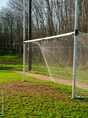 Universal goal post to practice football, rugby, hurling, camogie, Ireland,
