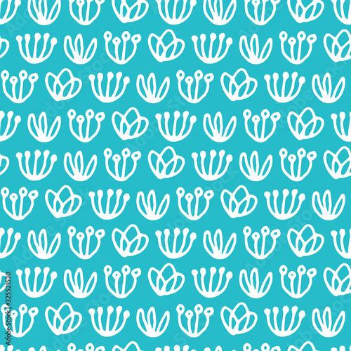Abstract hand drawn seamless pattern. Ink mark.