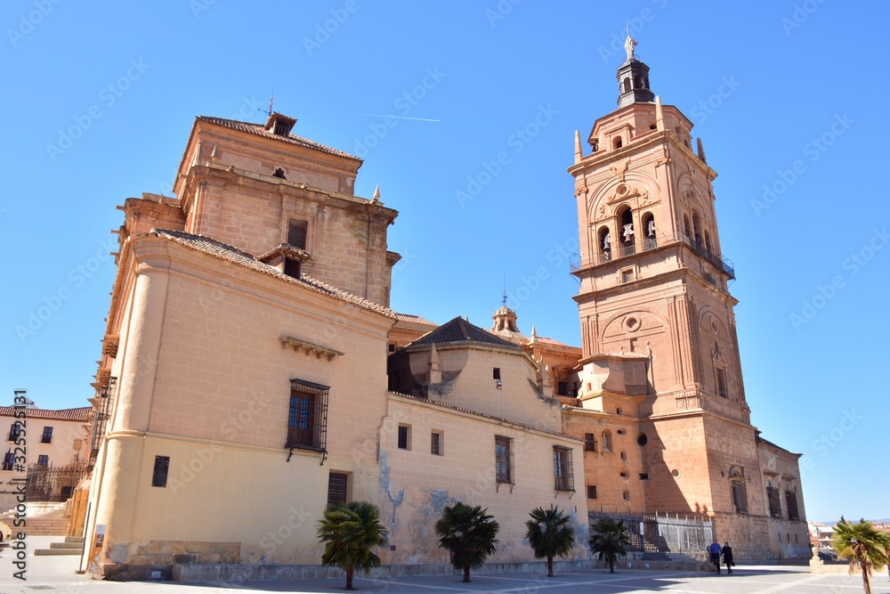 Vista de la santa iglesia catedral de Guadix, Granada