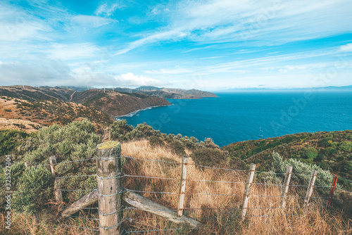 Makara beach natural scenes in Wellington, New Zealand photo