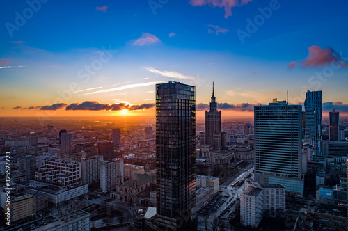 Obraz na płótnie Warszawa w salonie