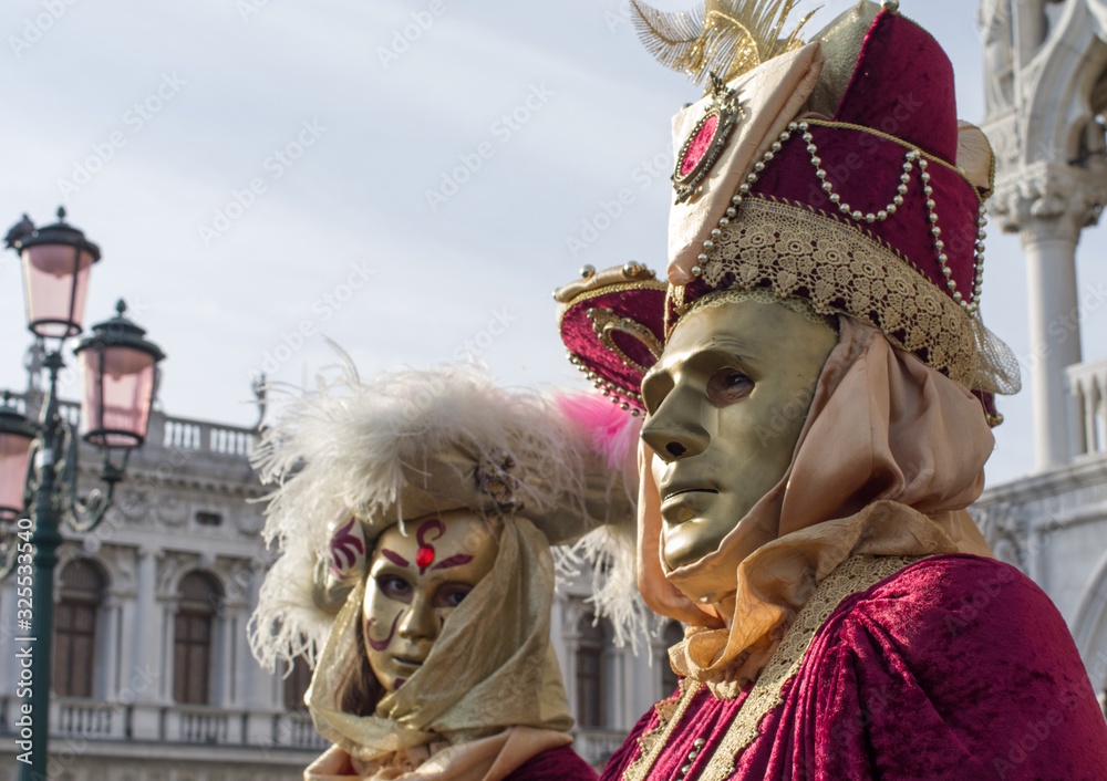 Venice Masks of the Carnival edition 2020 before its interruption due to the spread of coronavirus disease COVID-19.