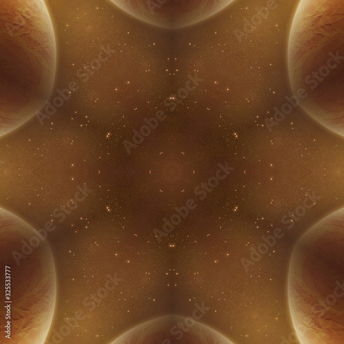 Abstract Fractal Kaleidoscope Pattern Texture for Wallpaper or Tiles Floor