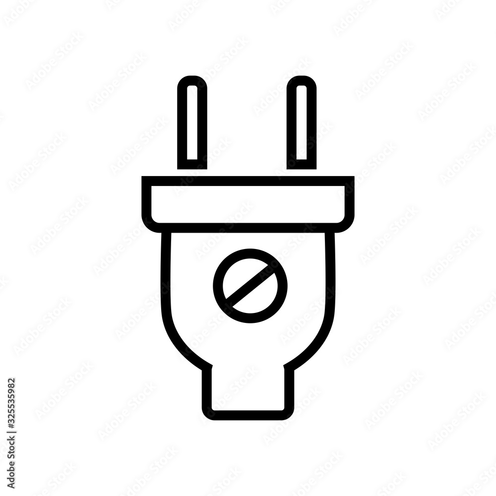 Electric plug icon Electric plug icon