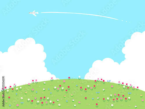 風景　イラスト　ほのぼの
