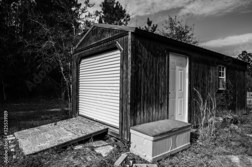 abandoned shed