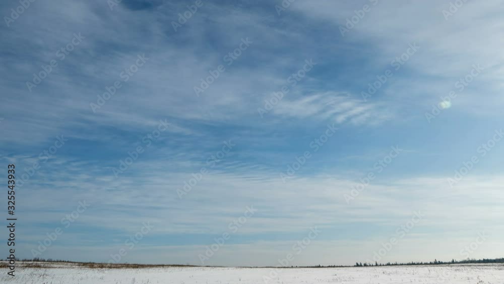 simultaneous movement of clouds of different levels, time lapses, video loop simultaneous movement of clouds of different levels, time lapses, video loop