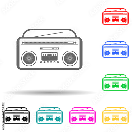 cassette recorder icon. Detailed icon of musical instrument icon. Premium quality graphic design. One of the collection icon for websites, web design, mobile app on white background