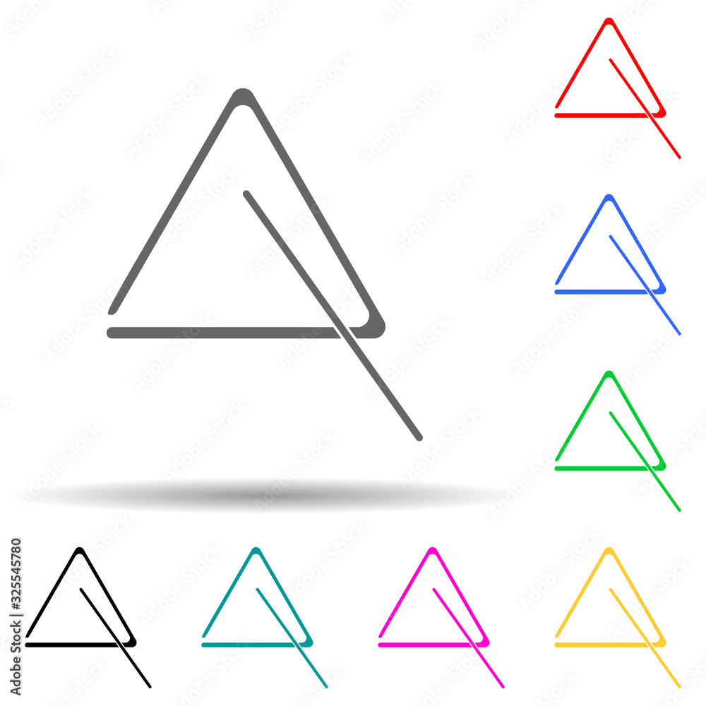 musical triangle icon. Detailed icon of musical instrument icon. Premium quality graphic design. One of the collection icon for websites, web design, mobile app on white background