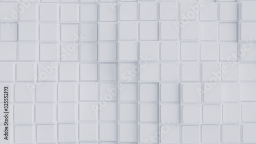 White square pattern background.