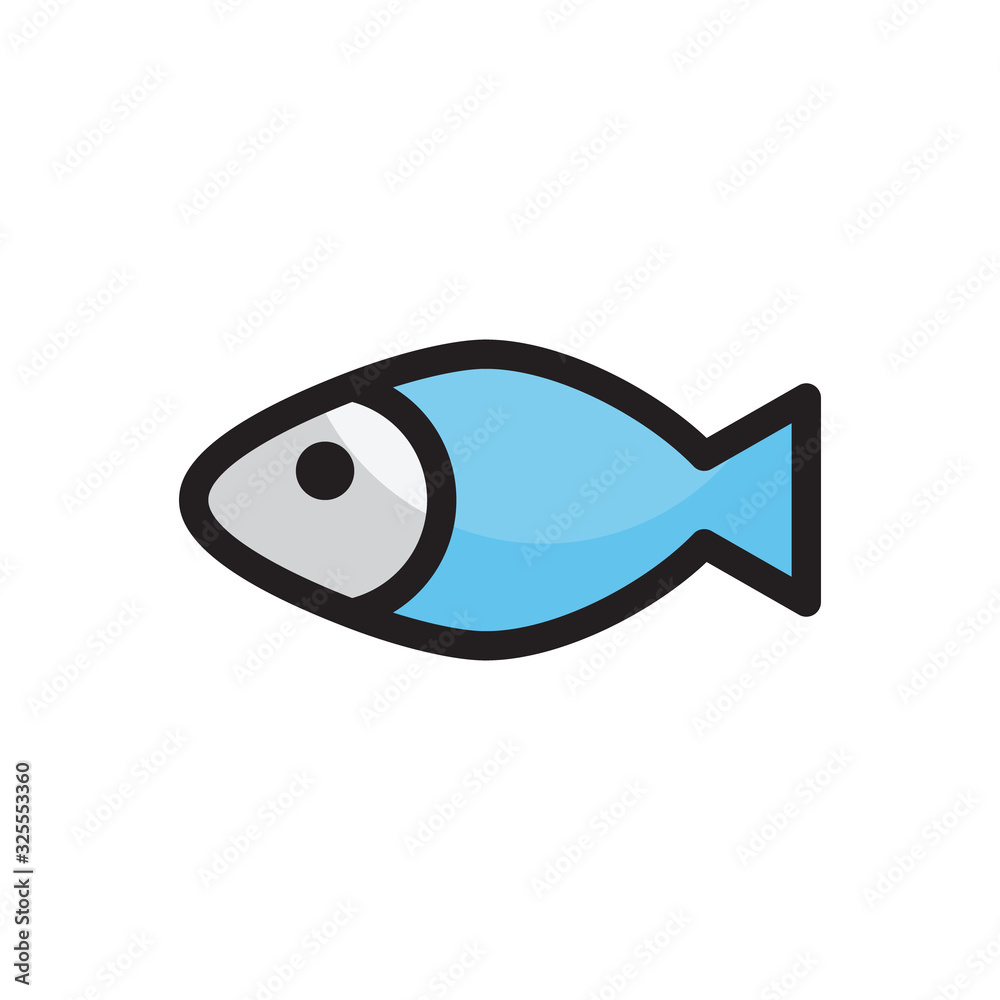 fish icon logo vector illustration fish icon logo vector illustration