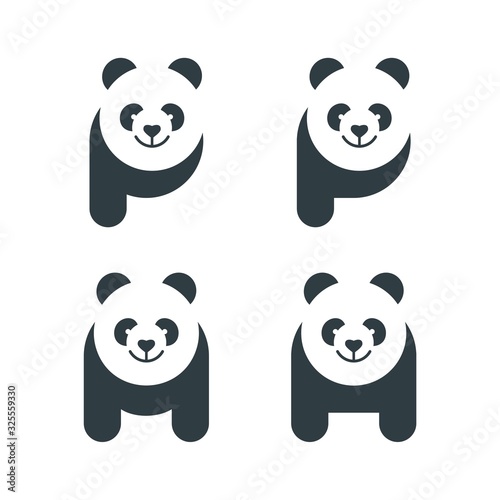 Letter P and M Panda