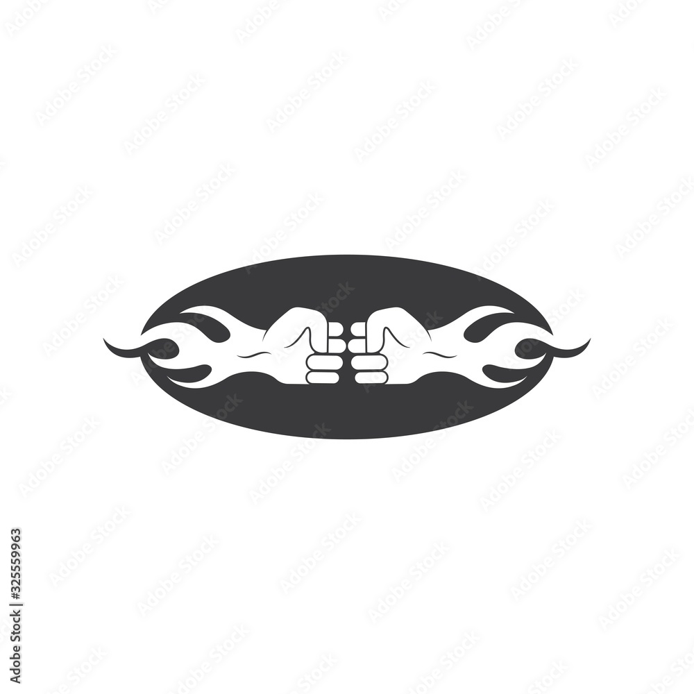 battle hand vector illustration battle hand vector illustration