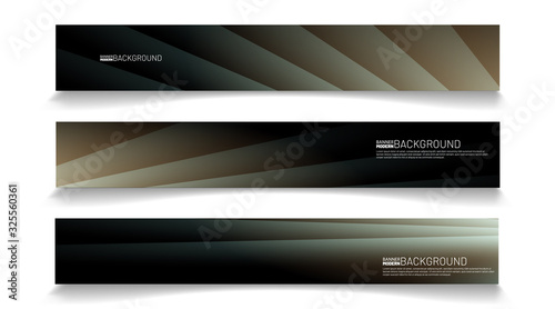 Modern web banner background. abstract vector template design. light effect illustration