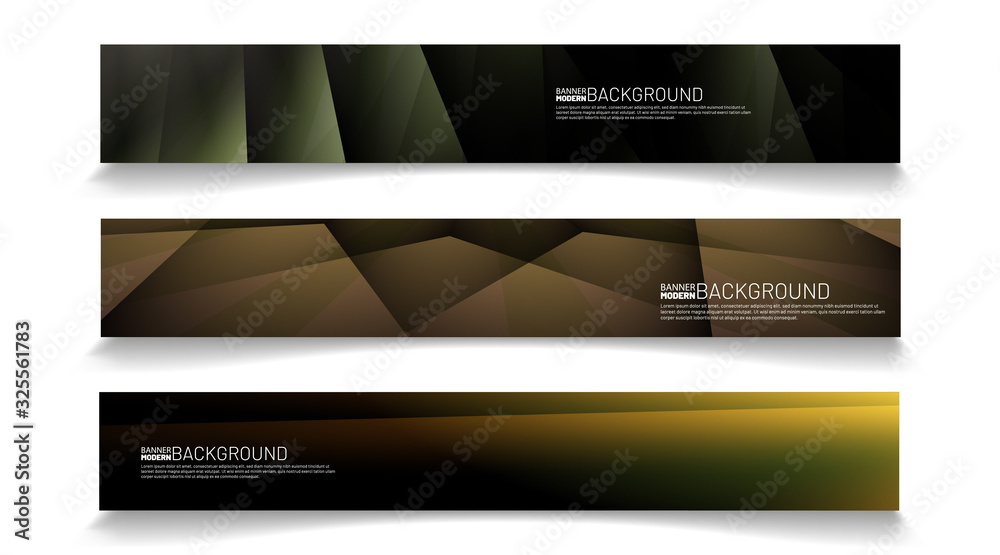 Fototapeta premium Modern web banner background. abstract vector template design. light effect illustration