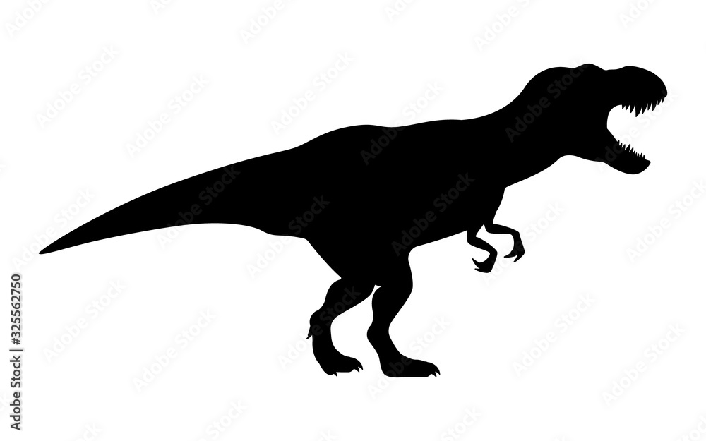 T-rex tyrannosaurus silhouette