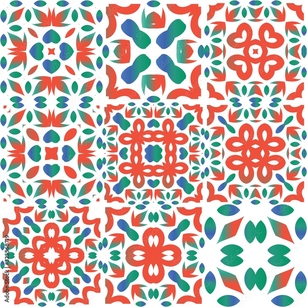 Fototapeta premium Mexican vintage talavera tiles.