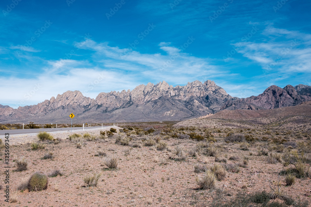 Organ Mountain Range in the New Mexico Desert