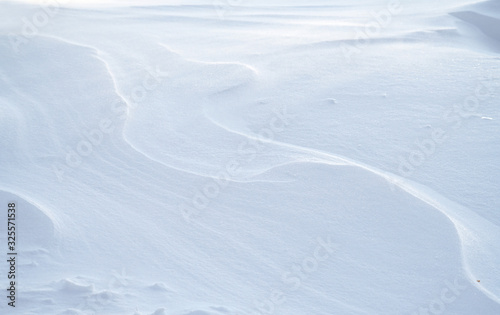 snow drift covered ground texture with shadows © nd700