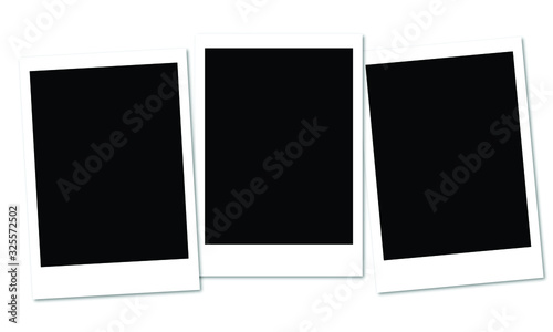 photo frames on white background