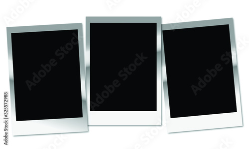 photo frames on white background