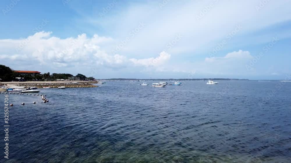 Time lapse View of Beautiful Bali Ocean and Beach Time lapse View of Beautiful Bali Ocean and Beach