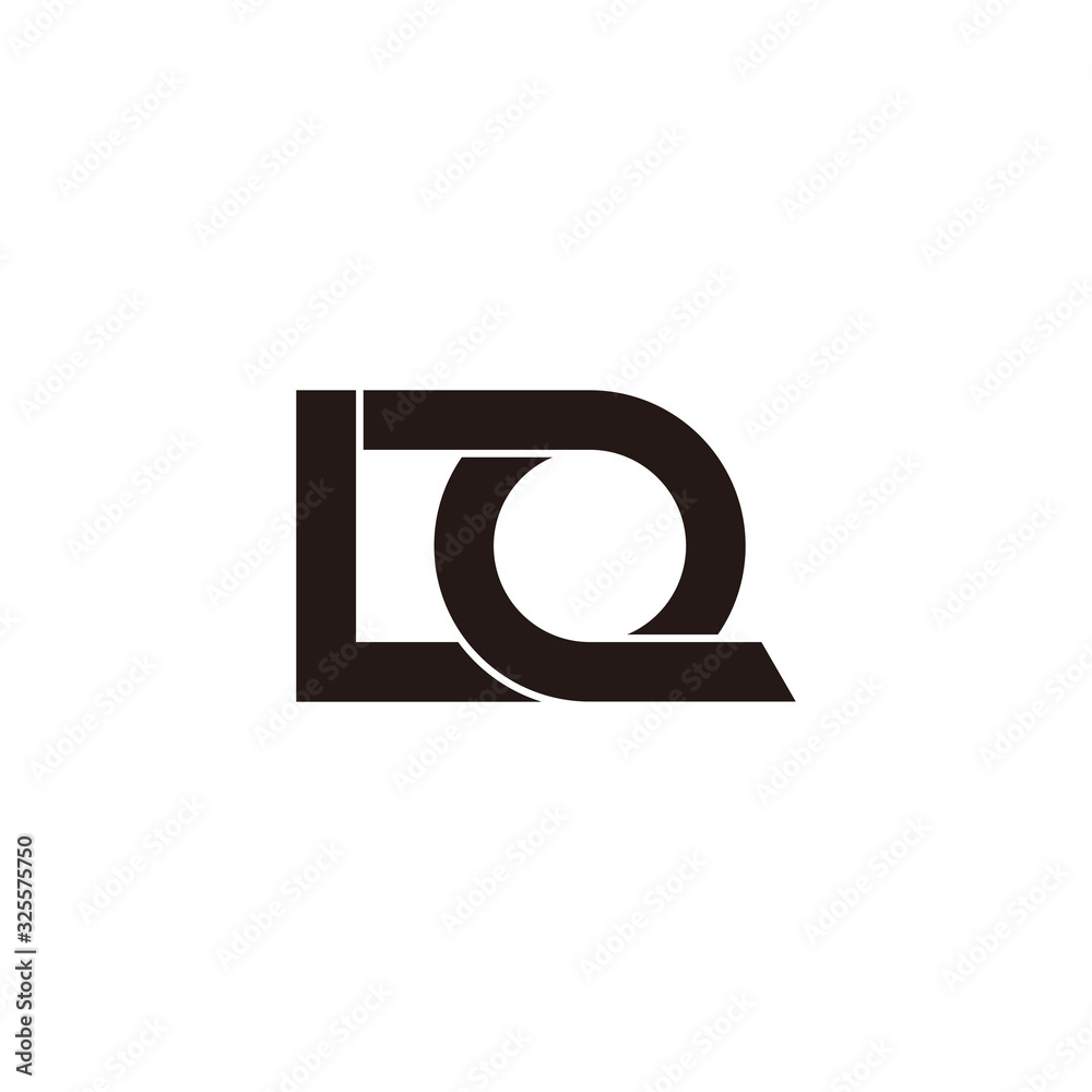 circle motion letter lq line simple geometric design symbol logo vector circle motion letter lq line simple geometric design symbol logo vector
