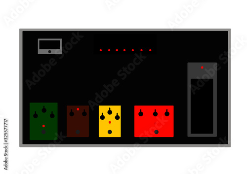 Simple design pedalboard guitar effect