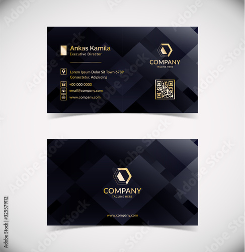 Elegant Dark Business Card Template