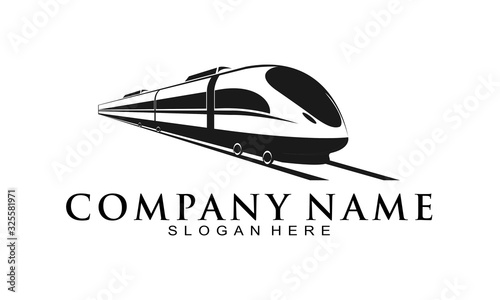 Express train vector logo