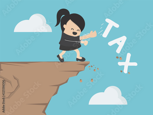 Businesswoman is pushing the tax message to fall off the cliff,