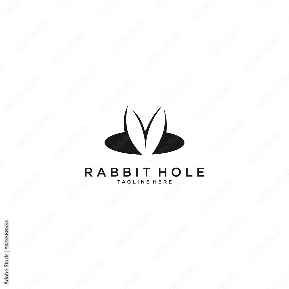 Illustration Vector Graphic a rabbit hole Illustration Vector Graphic a rabbit hole
