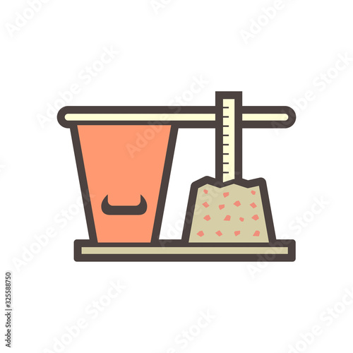 concrete testing icon