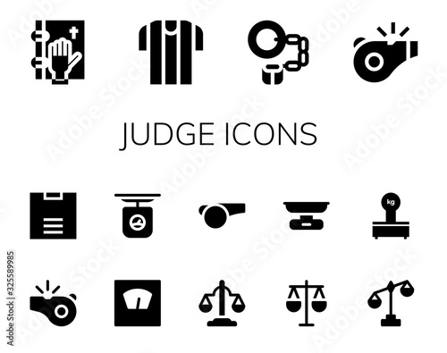 judge icon set