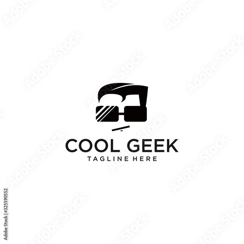 Illustration Vector Graphic cool geek for inspiration