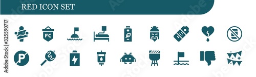 red icon set