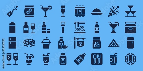 wine icon set