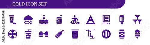 cold icon set
