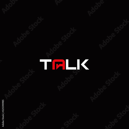 TYPOGRAPHY text logo TALK modern for download