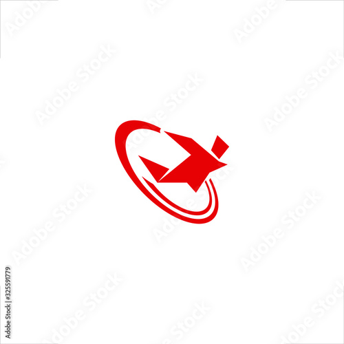 Jump fly logo skydiving sport