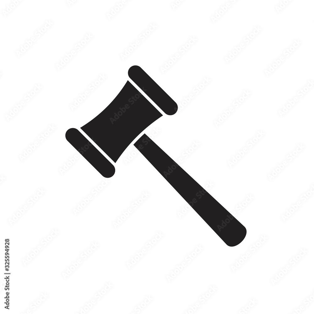 Hammer icon template black color editable. Hammer icon symbol Flat vector illustration for graphic and web design. Hammer icon template black color editable. Hammer icon symbol Flat vector illustration for graphic and web design.