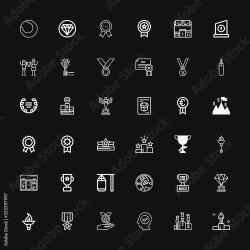 Editable 36 champion icons for web and mobile