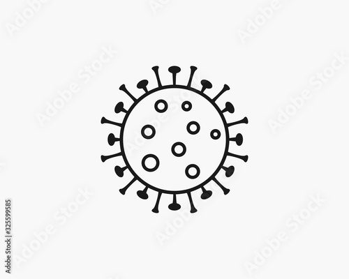 Virus, disease, flu icon. Vector illustration, flat design.