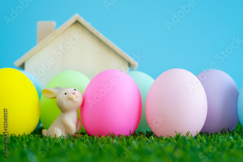 Easter holiday concept. decorations for Easter