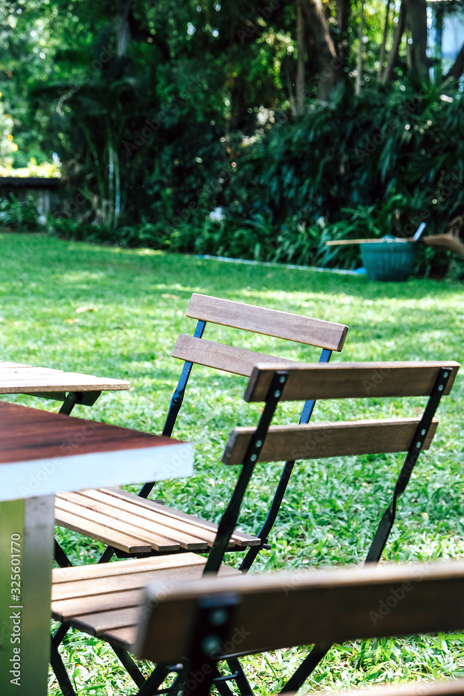 Table setting for a garden lunch Table setting for a garden lunch