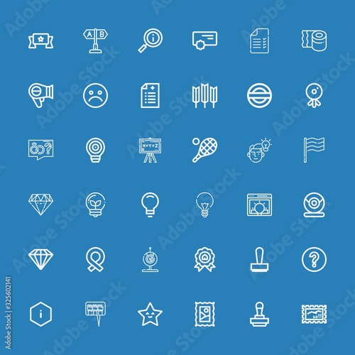 Editable 36 quality icons for web and mobile