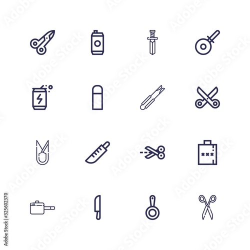 Editable 16 stainless icons for web and mobile