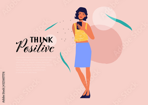 Women's day international Landing Page Template.Young Women People Characters for ui, web, mobile app, poster and banner.