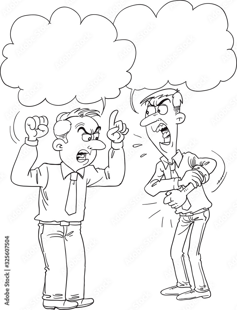 Work conflict between colleagues . Fight for leadership. Work conflict between colleagues . Fight for leadership.