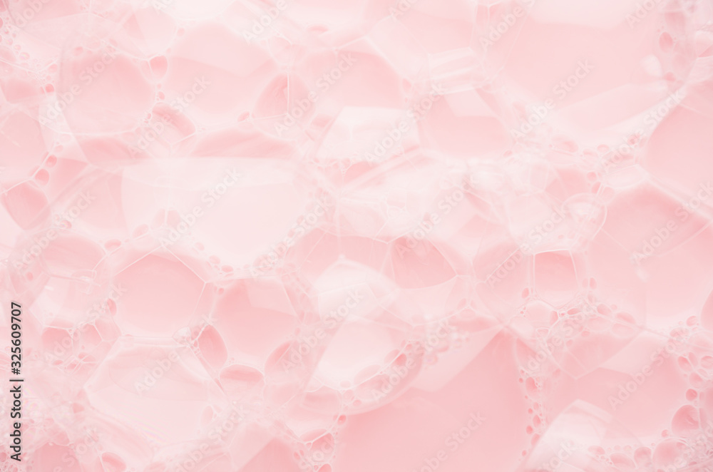 Pink soap bubbles as fashion modern abstract texture, Valentine's day and wedding background.